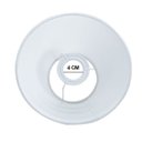 Ver imagem 3 de Cúpula de Abajur 20x10x30cm Tecido Algodão Soquete Importado Ref 20