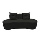Ver imagem 3 de Sofá 2 Lugares Orgânico Curvo Madrid 150cm Suede Preto