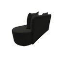 Ver imagem 7 de Sofá 2 Lugares Orgânico Curvo Madrid 150cm Suede Preto