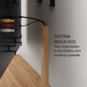 Ver imagem 6 de Rack Suspenso Future 2 Portas Dj Móveis 180,5 Cm Preto Nature