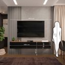 Ver imagem 7 de Rack Suspenso Future 2 Portas Dj Móveis 180,5 Cm Preto Nature