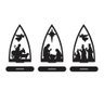 Trio Presépio Natal 9cmx15cm - Cria Arte Laser Preto - 1