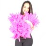 Estola Boá Grossa de Plumas Pink - 1