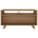 Ver imagem 6 de Mesa de Centro Trama 2 Gavetas 2 Prateleiras - Carvalho / Palha