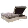 Cama Box Baú Casal: Colchão Espuma Herval Ag65 Fort Black Firme Pillow Top + Base Clean(138x188) - 1