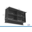 Ver imagem 5 de Armário Aéreo Cozinha Liga 4 Portas 165cm Canela Kappesberg