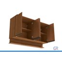Ver imagem 3 de Armário Aéreo Cozinha Liga 4 Portas 165cm Canela Kappesberg