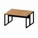 Ver imagem 3 de Plataforma de Trabalho Retangular F5 Office Industrial MDF 140cm Nogal com Preto