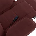 Ver imagem 2 de Poltrona do Papai Reclinável Sala de Cinema Barcelona Controle Elétrico Usb Veludo Vinho