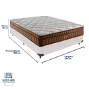 Ver imagem 3 de Cama Box Branco e Colchão Anjos Star Pillow In Casal Anjos