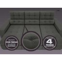 Ver imagem 5 de Sofá 4 Lugares Net Jobim Assento Retrátil e Reclinável 2,30m (L)