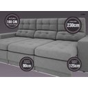 Ver imagem 3 de Sofá 4 Lugares Net Jobim Assento Retrátil e Reclinável 2,30m (L)