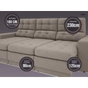 Ver imagem 3 de Sofá 4 Lugares Net Jobim Assento Retrátil e Reclinável 2,30m (L)