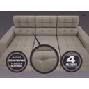 Ver imagem 5 de Sofá 4 Lugares Net Jobim Assento Retrátil e Reclinável 2,30m (L)