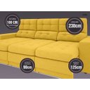 Ver imagem 3 de Sofá 4 Lugares Net Jobim Assento Retrátil e Reclinável 2,30m (L)