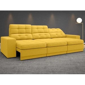 Sofá 4 Lugares Net Jobim Assento Retrátil e Reclinável 2,30m (L)