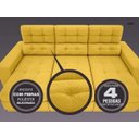 Ver imagem 5 de Sofá 4 Lugares Net Jobim Assento Retrátil e Reclinável 2,30m (L)