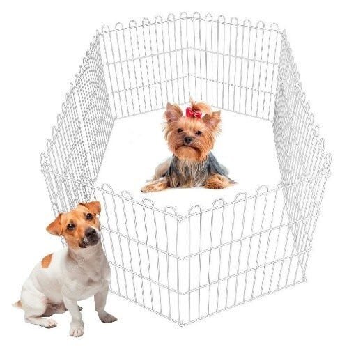 Cercado Pet Cachorros Cães Coelhos Gatos 6 Lados 60alt X55c - 1