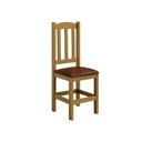 Ver imagem 3 de Conjunto Mesa de Madeira Nogueira 160x88 + 6 Cadeiras Estofadas Sfa