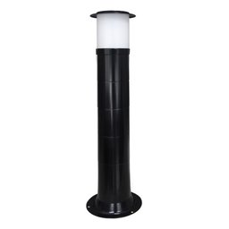 Poste Balizador Luminária Casa Sítio Jardim 75cm Preto - 1