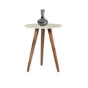 Ver imagem 1 de Mesa Lateral Jade Pé Palito C&M Decor:Off White