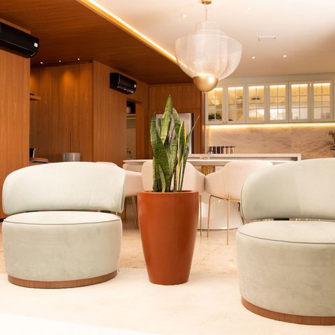 Vaso Cone Liso 55 Terracota