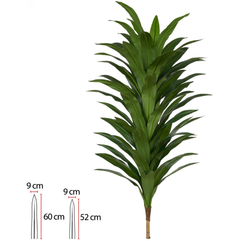 Planta Arvore Artificial Dracena Real Toque X60 Verde 1,5cm