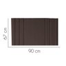 Painel Estofada Grécia 90cm Solteiro Para Cama Box Quarto Corino Marrom - Ahazzo Móveis - 2