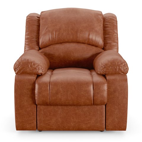 Poltrona do Papai Reclinável Sala de Cinema Barcelona Power Touch Usb Pu Caramelo Brilho G23 Encantu