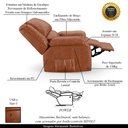 Ver imagem 4 de Poltrona do Papai Reclinável Sala de Cinema Barcelona Power Touch Usb Pu Caramelo Brilho G23 Encantu
