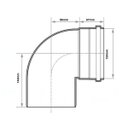 Ver imagem 4 de Válvula de Retenção Esgoto para Canos 150mm + Joelho 90º 150mm + Adesivo Pvc Incolor Bisnaga 17g