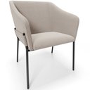 Ver imagem 1 de Cadeira para Sala de Jantar Estar Living Olívia L02 Bouclê Creme - Lyam Decor