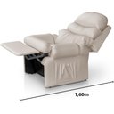 Ver imagem 6 de Poltrona Amamentação Reclinavel Courino Corano Acolchoada Bege Top Sofas