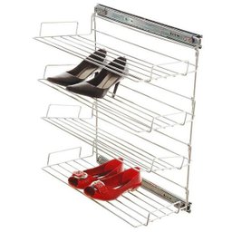 Sapateira Com Trilhos Deslizante Cromada 8012 Jomer - 1 Sapateira Com Trilhos Deslizante Cromada 8012 Jomer - 1