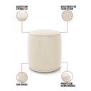 Ver imagem 3 de Puff Redondo Orgânico para Sala Kit 2 Malu Veludo M11 - D’Rossi