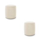 Ver imagem 2 de Puff Redondo Orgânico para Sala Kit 2 Malu Veludo M11 - D’Rossi