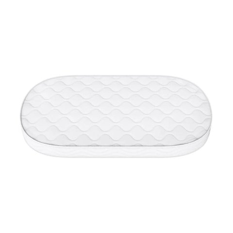 Colchão para Berço Oval Wave 130x70x10cm D18 Bms CR35374 Branco