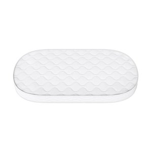 Colchão para Berço Oval Wave 130x70x10cm D18 Ortobom Cr35374 Branco