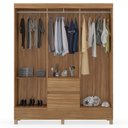 Ver imagem 3 de Guarda Roupa Casal 6 Portas 2 Gavetas Flash II D02 Amendola Touch - Mpozenato