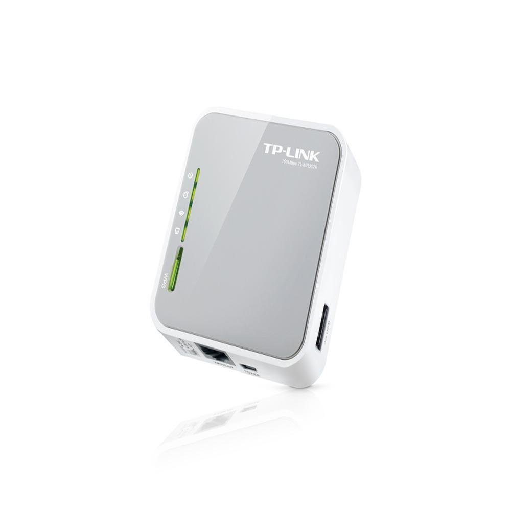Roteador Wireless Portátil Tp Link Tl Mr3020 3G 4G 10 100Mbps Cinza E Branco - 1