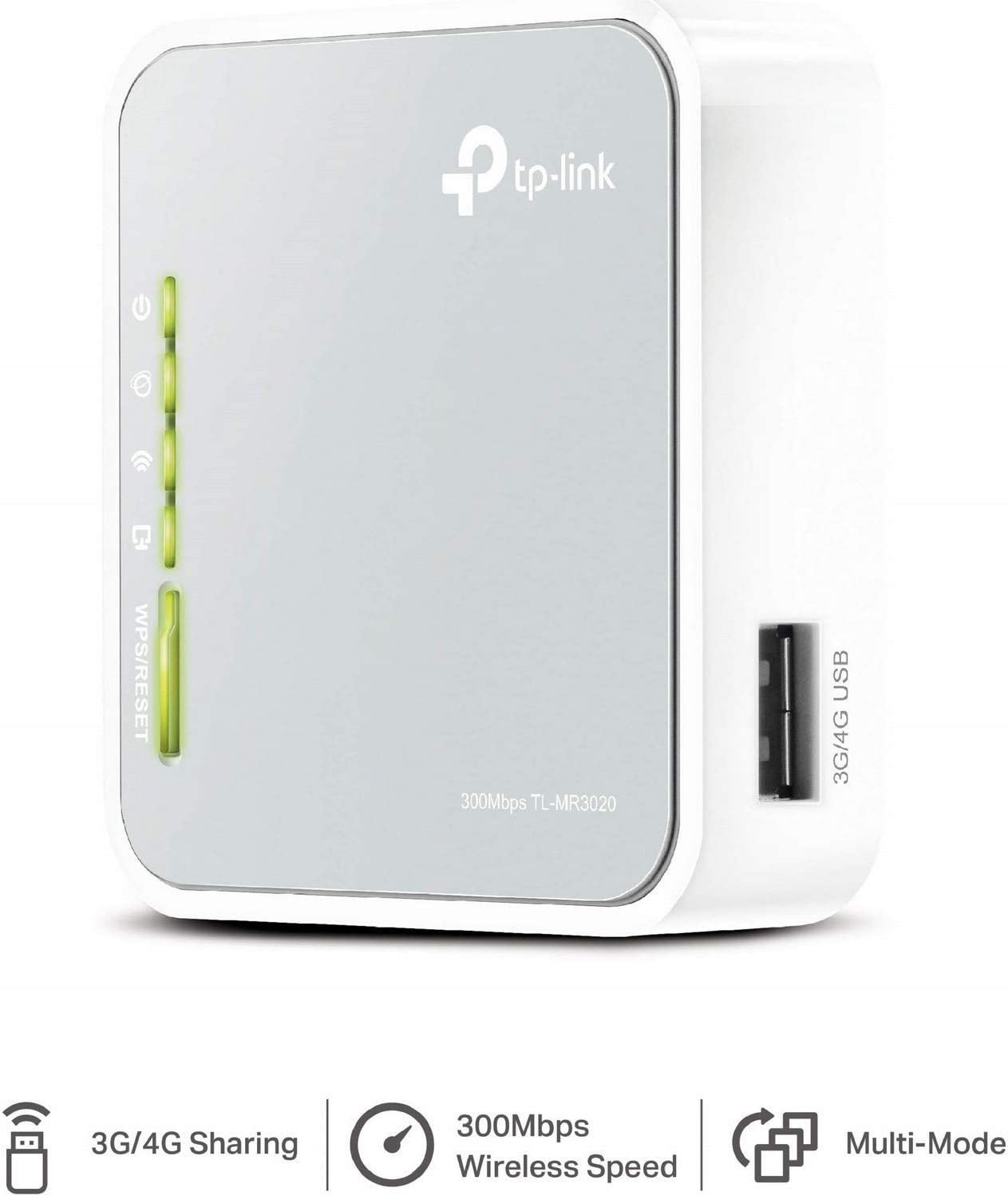 Roteador Wireless Portátil Tp Link Tl Mr3020 3G 4G 10 100Mbps Cinza E Branco - 3