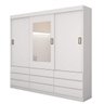 Guarda-Roupa Casal com Espelho 3 Portas 9 Gavetas Hércules Plus - 8
