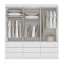Ver imagem 2 de Guarda-Roupa Casal com Espelho 3 Portas 9 Gavetas Hércules Plus