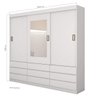 Guarda-Roupa Casal com Espelho 3 Portas 9 Gavetas Hércules Plus - 4