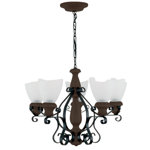 Lustre Artis 7035e Luminária Rústica Luminárias Müller