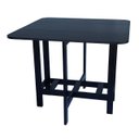 Ver imagem 6 de Conjunto Prático Mesa e 4 Cadeiras Dobrável Preto, Estofado Bar-cozinha-lazer-varanda ( Quadrado Ova