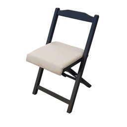 Conjunto Prático Mesa e 4 Cadeiras Dobrável Preto, Estofado Bar-cozinha-lazer-varanda ( Quadrado Ova - 7