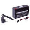 Kit Bateria 6v 12ah + Carregador + Chicote - Moto Elétrica - 1