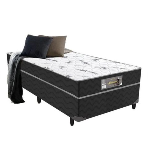 Cama Box Baú Solteiro NK Camas Sintético Marrom 41x88x188