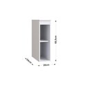 Ver imagem 3 de Nicho Inferior Athena 20cm 1 Prateleira Resistente - Casajá - Branco